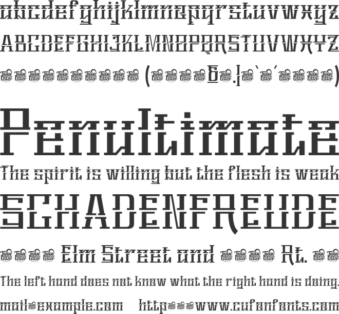 REMEEQtrial font preview