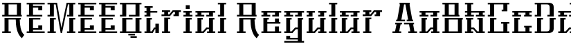 REMEEQtrial Regular font