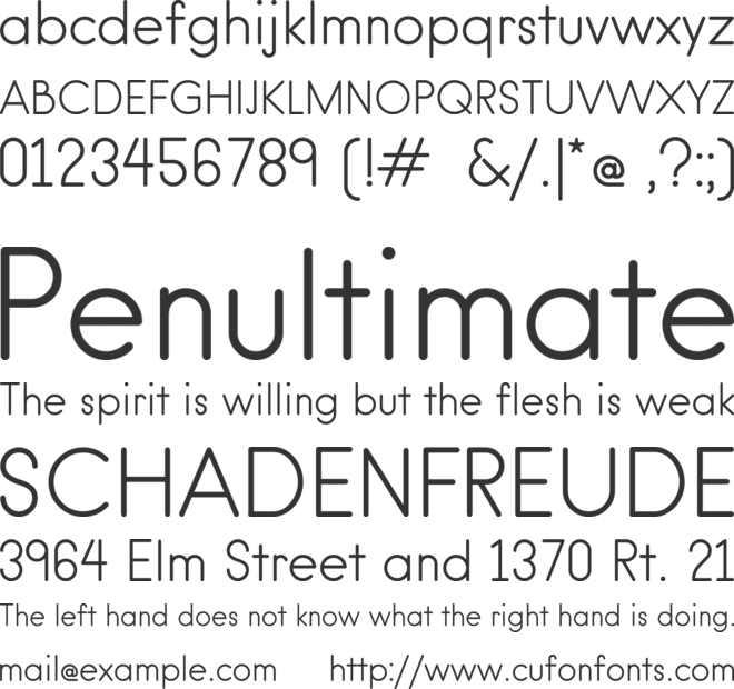 hanken round font preview