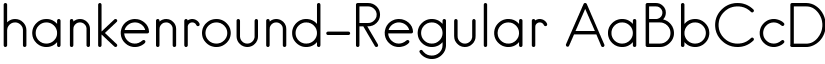 hankenround-Regular font