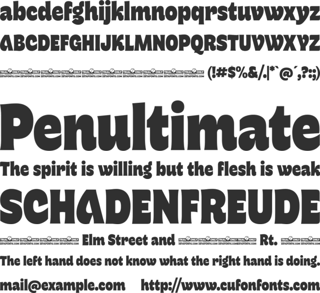 Freitag Display Trial font preview
