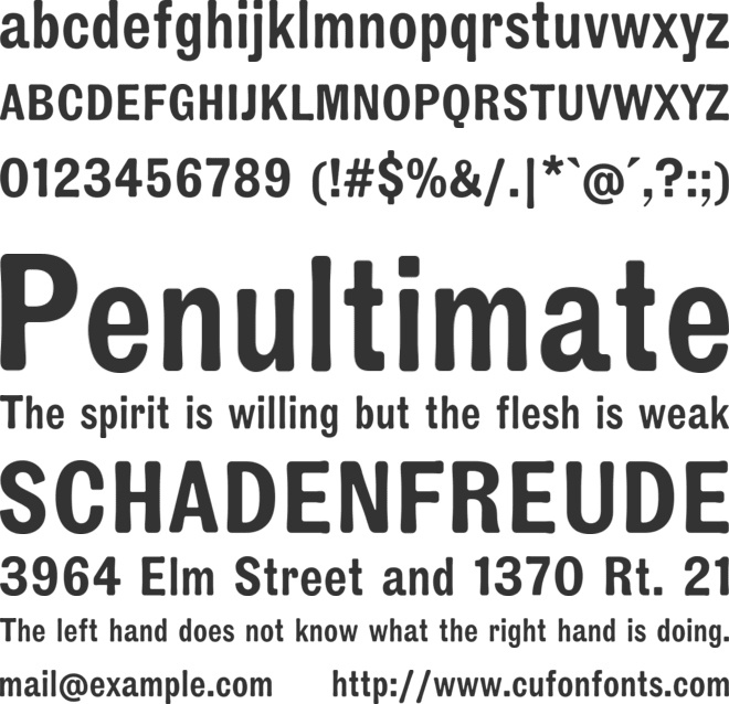 TT Marxiana Trial font preview