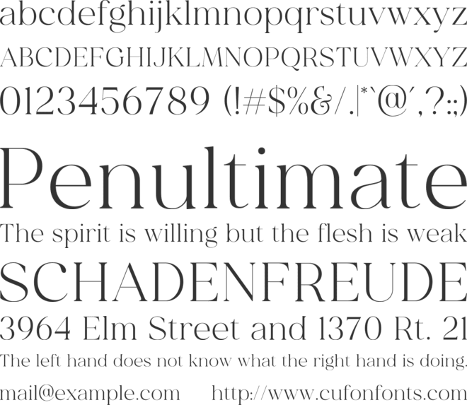 Milyuna font preview