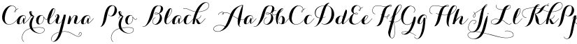 Carolyna Pro Black font download
