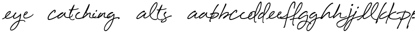 Eye Catching Alts font