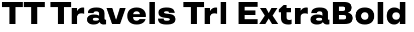 TT Travels Trl ExtraBold font