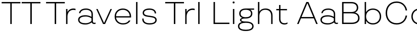 TT Travels Trl Light font