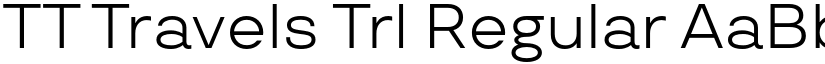 TT Travels Trl Regular font