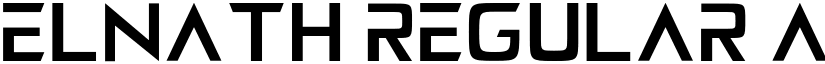 ELNATH Regular font