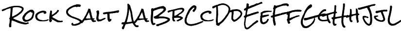 Rock Salt font