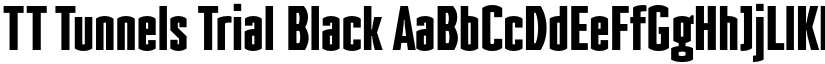 TT Tunnels Trial Black font