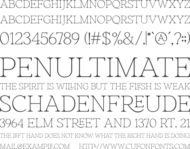 Roletta font preview