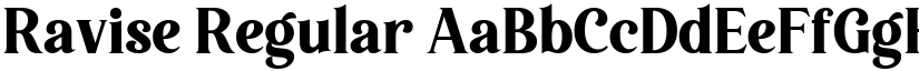 Ravise Regular font