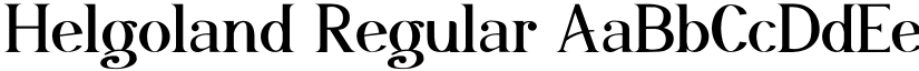 Helgoland Regular font