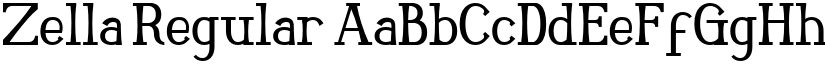 Zella Regular font