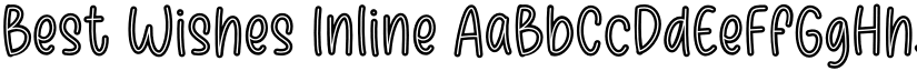 Best Wishes Inline font