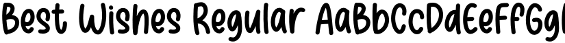 Best Wishes Regular font