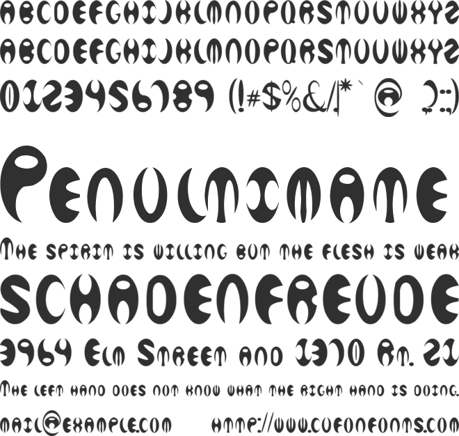 Eclipsicle font preview