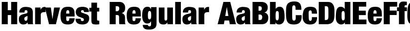 Harvest Regular font