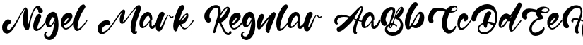 Nigel Mark Regular font