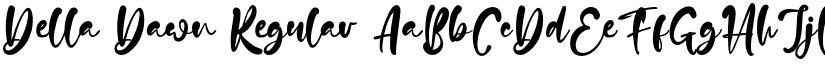 Della Dawn Regular font
