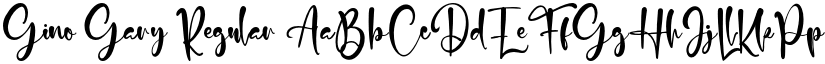Gino Gary Regular font