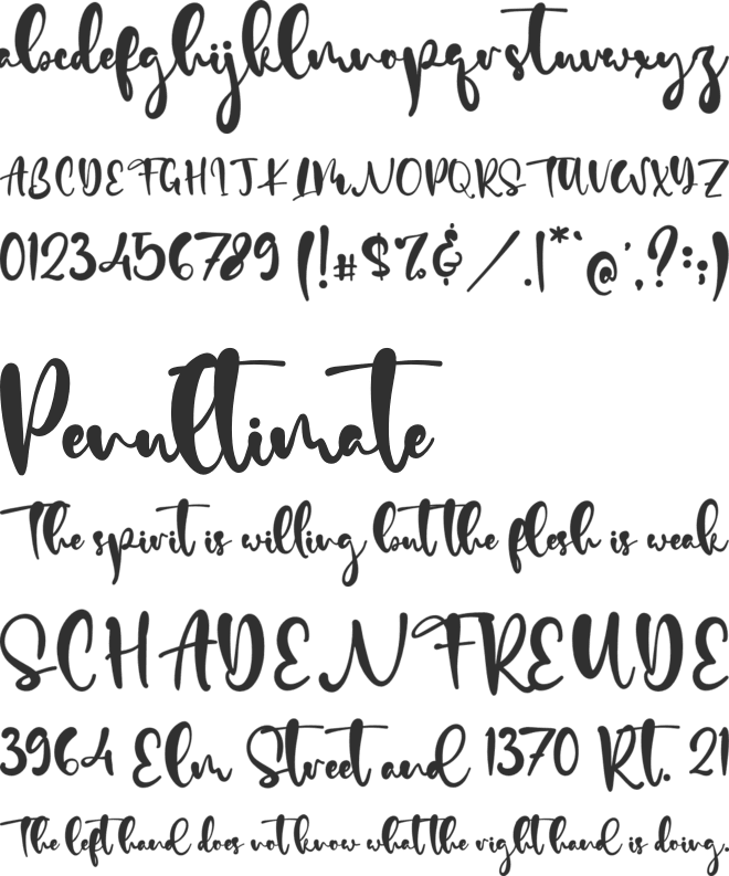 Good Smile font preview