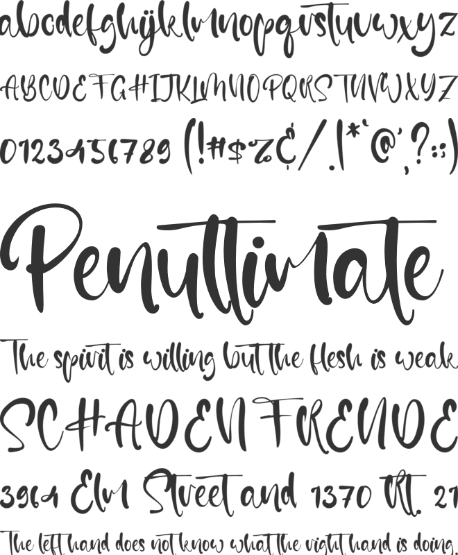 Gillierdo font preview