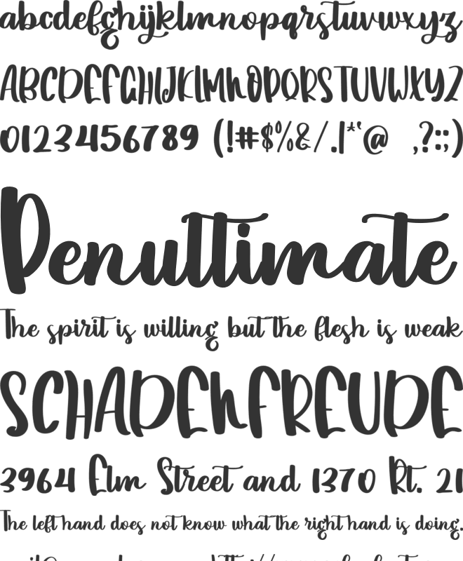 Wedding Mermaid font preview