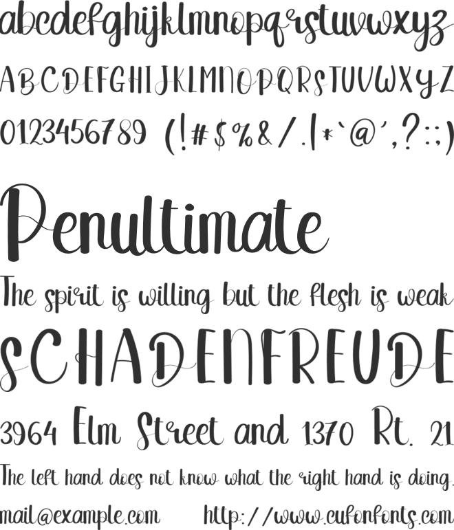 Someone Loving font preview