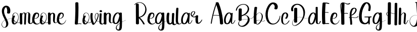 Someone Loving Regular font