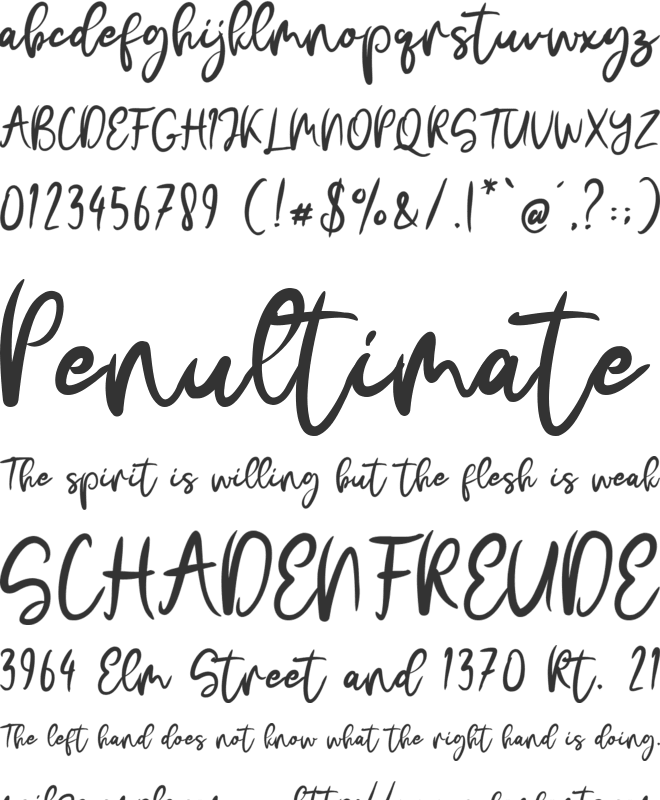 Christmas Booster font preview