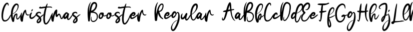 Christmas Booster Regular font