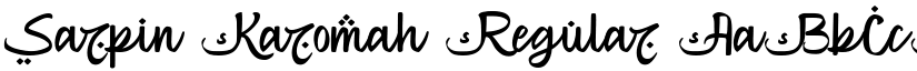 Sarpin Karomah Regular font
