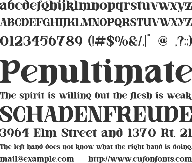 Bandung Romance font preview