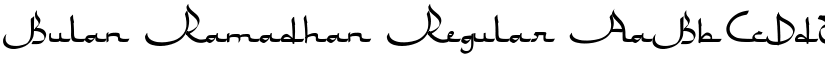 Bulan Ramadhan Regular font