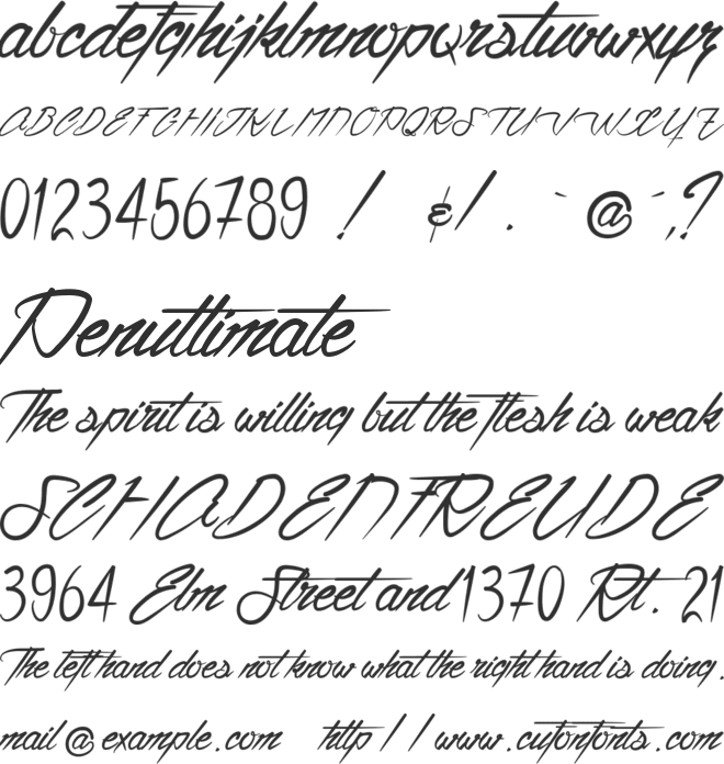 Ventilla Script font preview