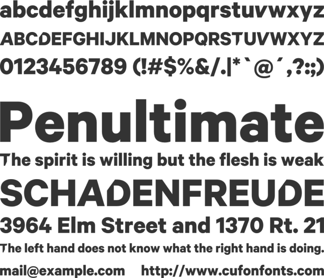 Deviant Art 2000 font preview