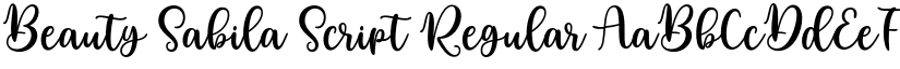 Beauty Sabila Script Regular font