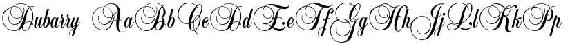 Dubarry font