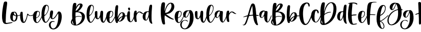 Lovely Bluebird Regular font