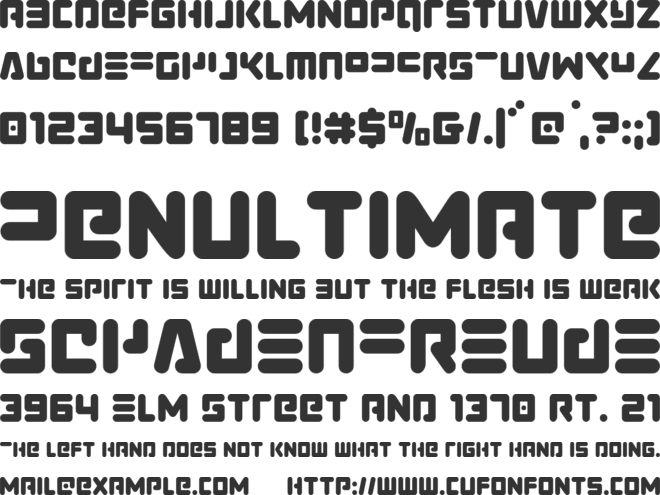 Unbound Gamer font preview