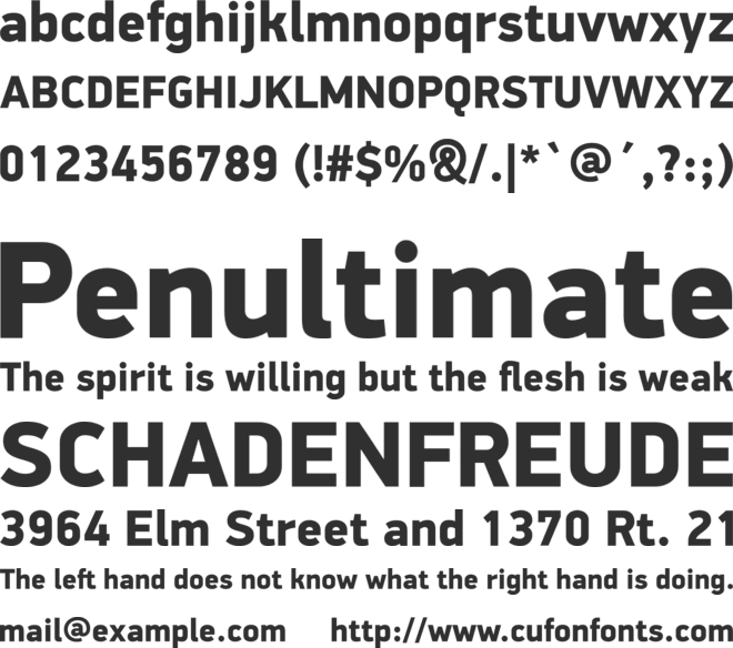 PF DinDisplay Pro Black font preview