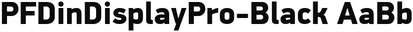 PFDinDisplayPro-Black font