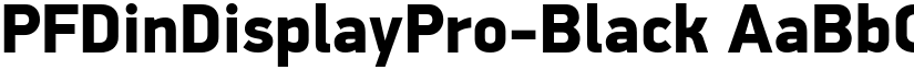 PFDinDisplayPro-Black font