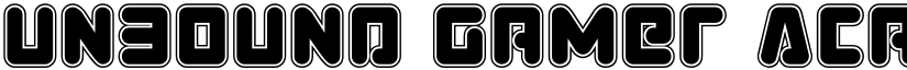 Unbound Gamer Academy Regular font