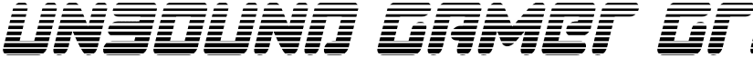 Unbound Gamer Gradient Italic Italic font