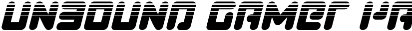 Unbound Gamer Halftone Italic Italic font