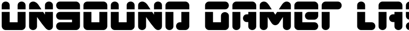 Unbound Gamer Laser Regular font