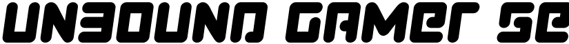 Unbound Gamer Semi-Italic Semi-Italic font